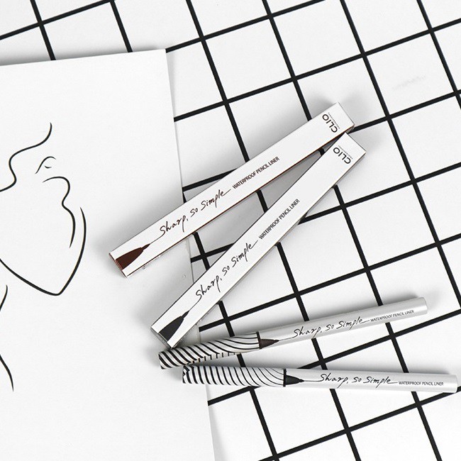 Chì kẻ mí mắt Clio Sharp So Simple Waterproof Pencil Liner